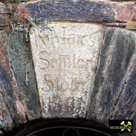 Mundloch des Markus-Semmler-Stollen in Niederschlema, Erzgebirge, Sachsen - 8. Februar 2023 (2).JPG